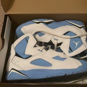 Boys Jordan True Flight (White and University Blue). In excellent condition.